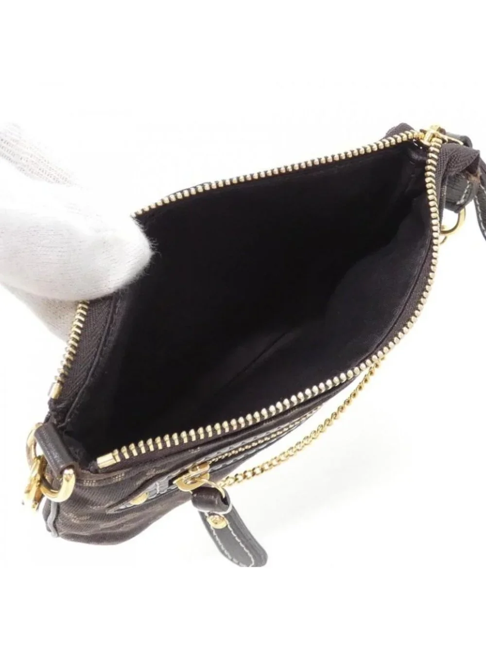 Louis Vuitton Monogram Mini Lin Pochette Pouch - Picture 7 of 8